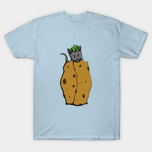 Cilantro Cat Burrito Wrap T-Shirt